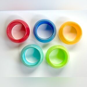 Vintage 1980’s Napkin Rings - Set of 5